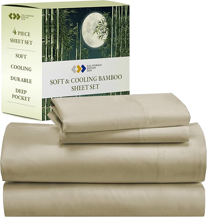 Rayon from Bamboo Sheets King Size Set, Luxury Cooling Sheets