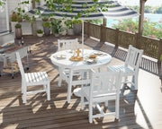 5 Piece HDPE Outdoor Dining Tables and Chairs, All-Weather Patio Outdoor Furniture