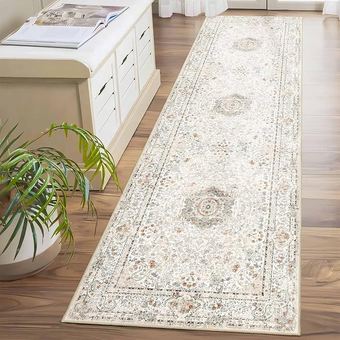 Pink Rug 3x5,Washable Area Rugs for Bedroom Living Room Kitchen Entryway,