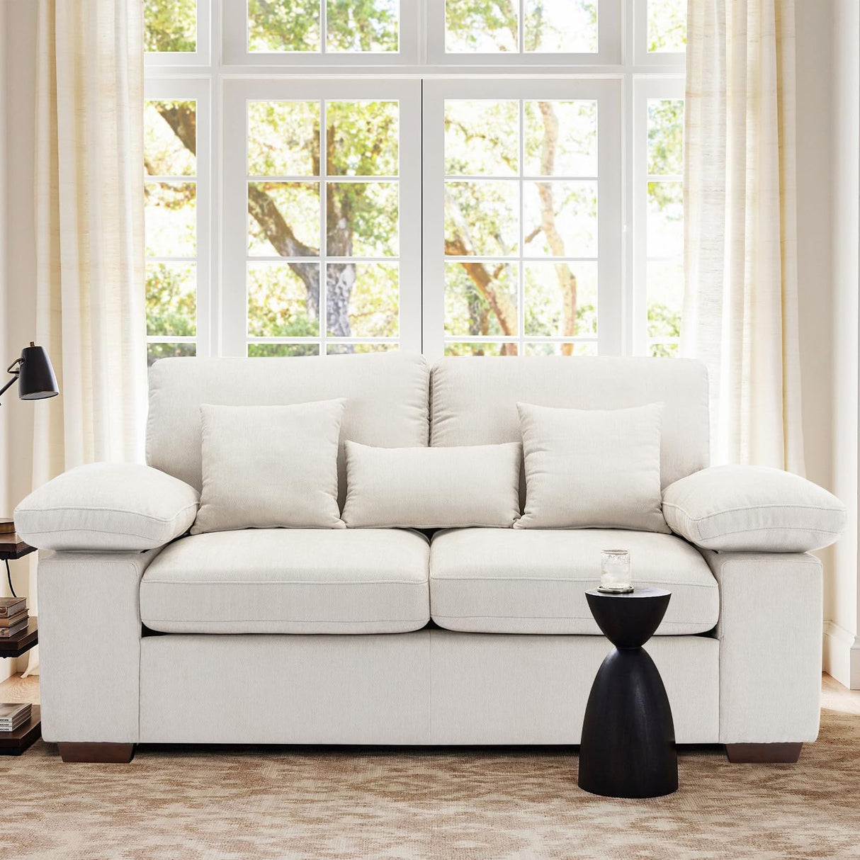 Loveseat Couch Sofa,73" Upholstered Living Room Sofa