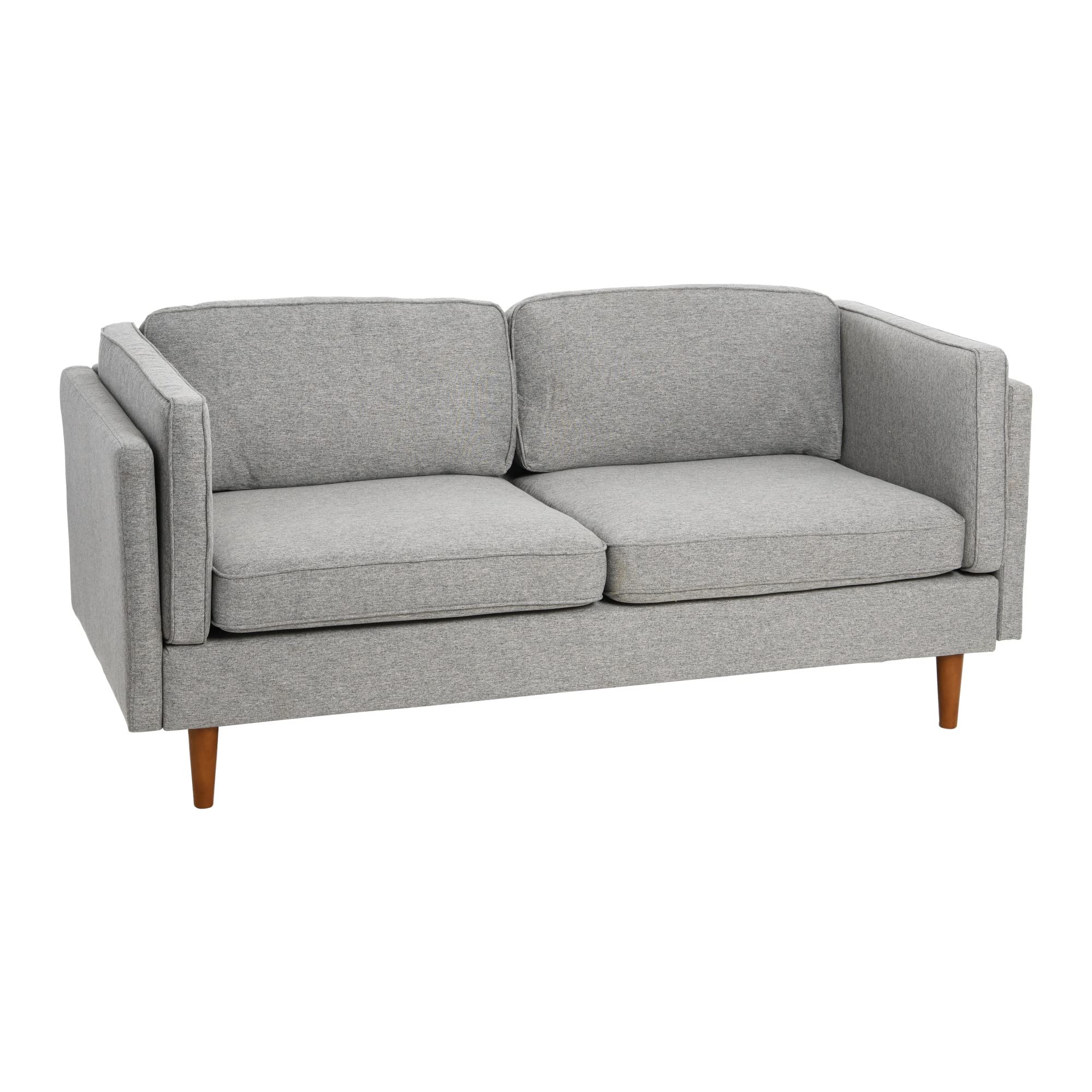Atley High Sided Sofas, Mid-Century Grey