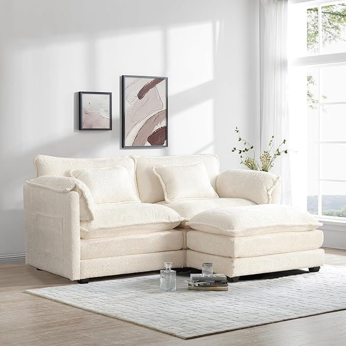 L Shaped Sectional Sofa Cloud Couch for Living Room