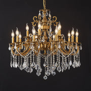 15 Light Classic Vintage Crystal Candle Chandeliers for Living Room Dining Room Foyer