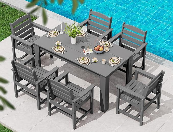 Patio Dining Set for 6, Outdoor Dining Sets for 6 Person