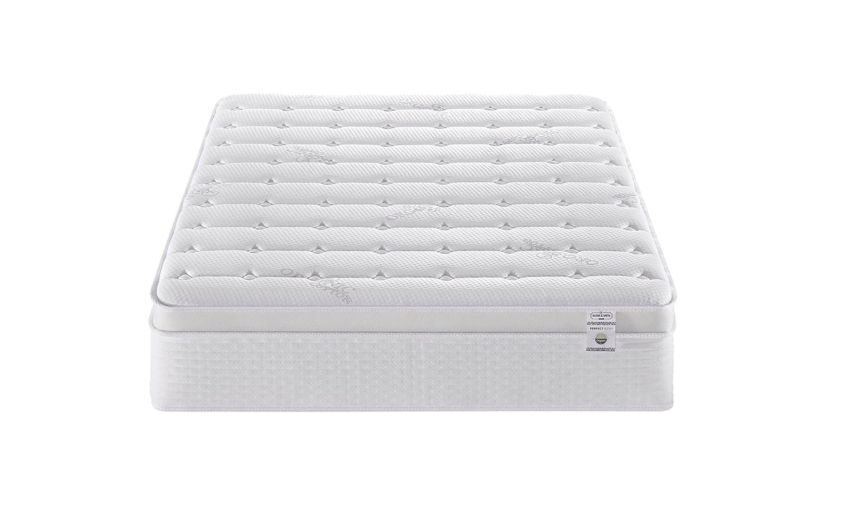 Queen Size Mattress - 14 Inch Cool Memory Foam & Spring Hybrid Mattress