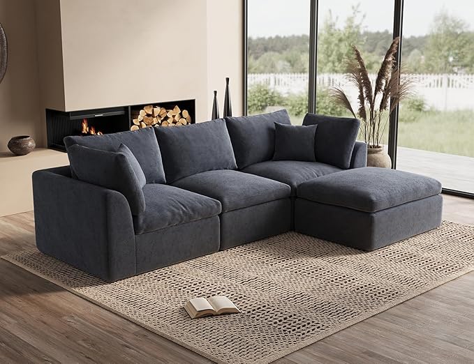 110" Cloud Sectional Couches for Living Room