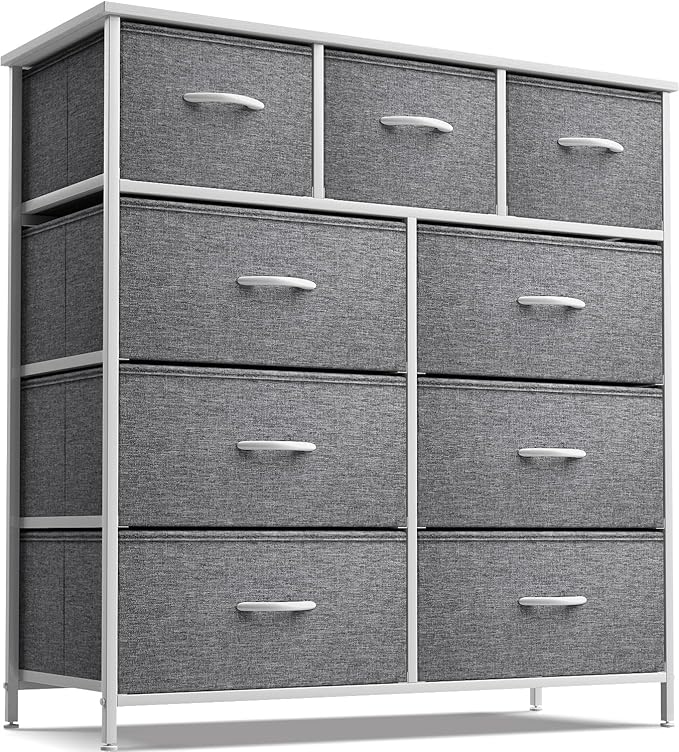 Dresser with 9 Drawers - Furniture Storage Chest