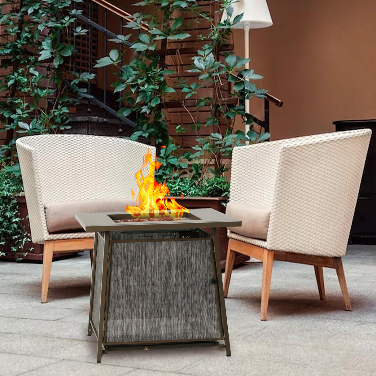 50,000 BTU Propane Fire Pit Outdoor - Bircata