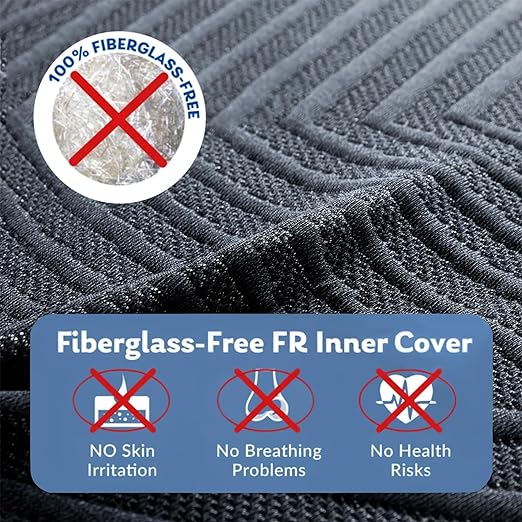 EGOHOME 12 Inch Queen Mattress, Copper Memory Foam Mattress