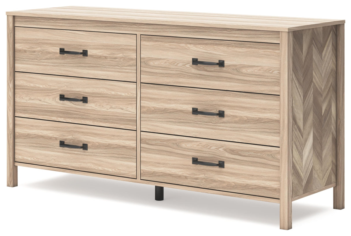 Battelle Mid-Century Modern 6 Drawer Dresser