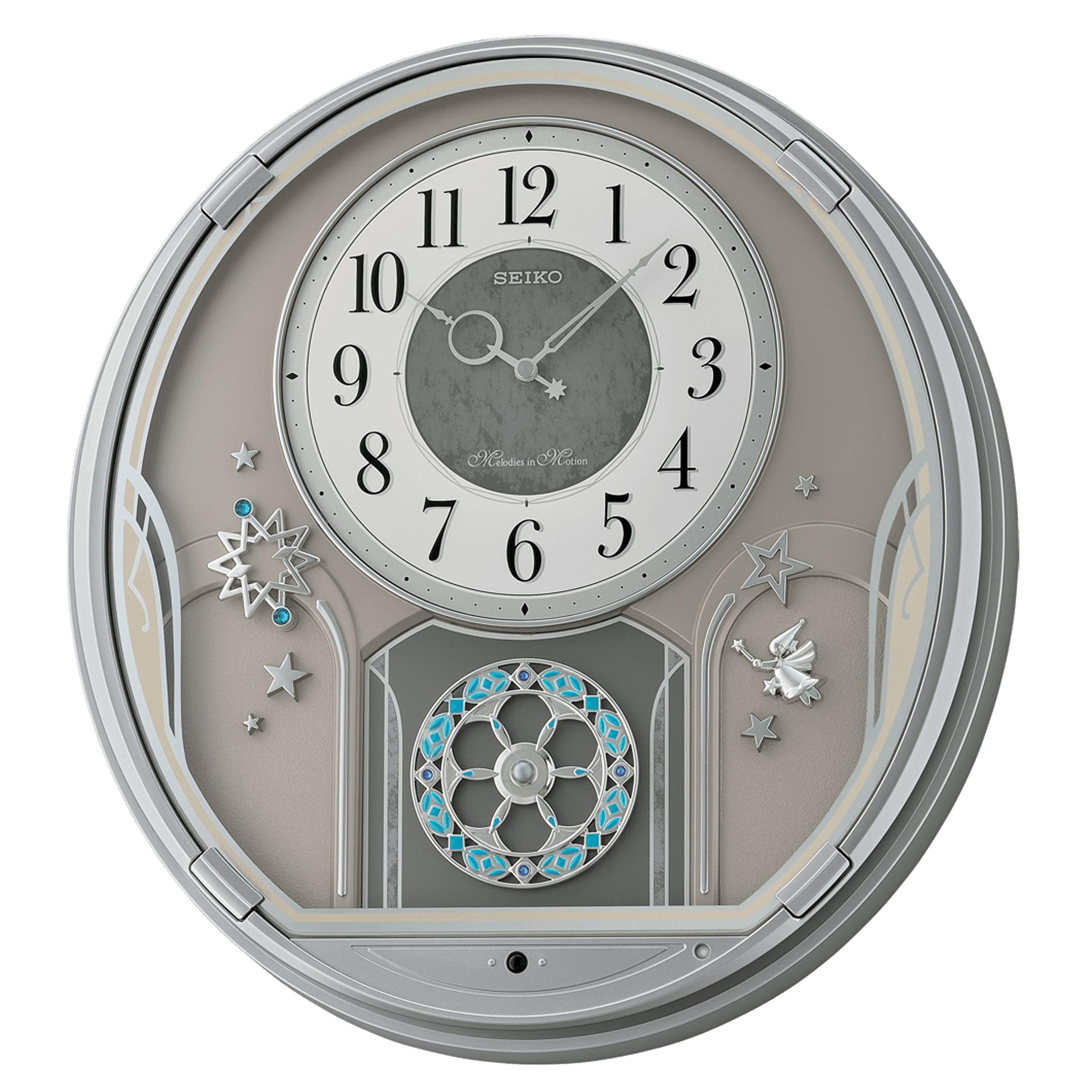 Melodies in Motion Wall, Shooting Stars Clock, Brown