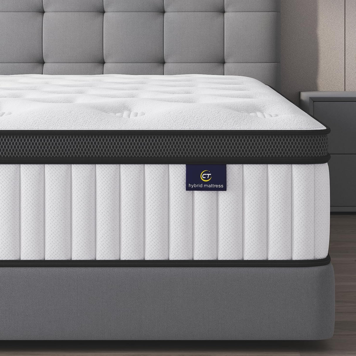 Queen Mattress, 12 Inch Hybrid Mattress in a Box