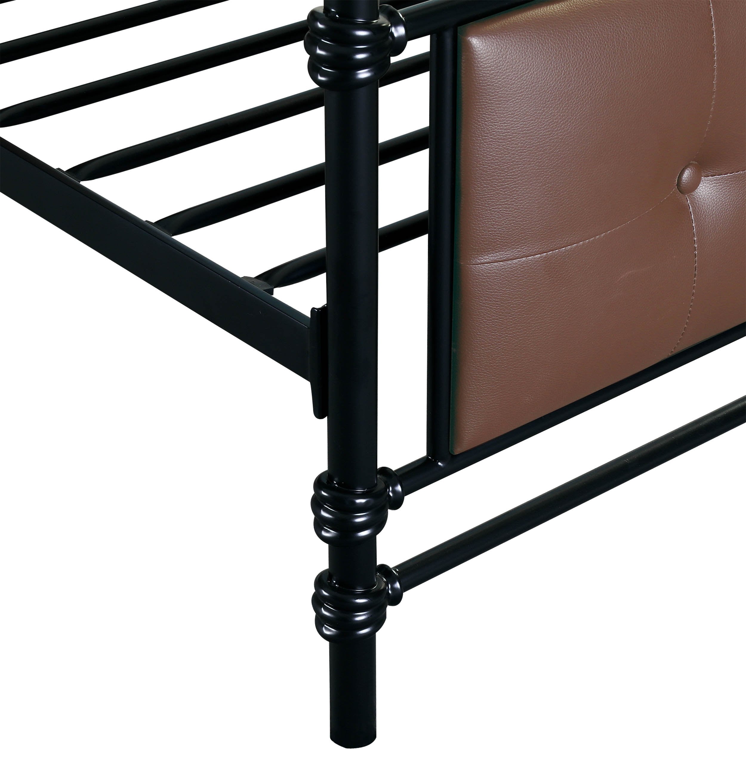 Homelegance Jayla Metal Platform Bed, Twin, Black