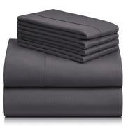 6 PC King Sheet Set, Breathable Luxury Bed Sheets, Deep Pockets 18" Wrinkle Free Cooling Bed