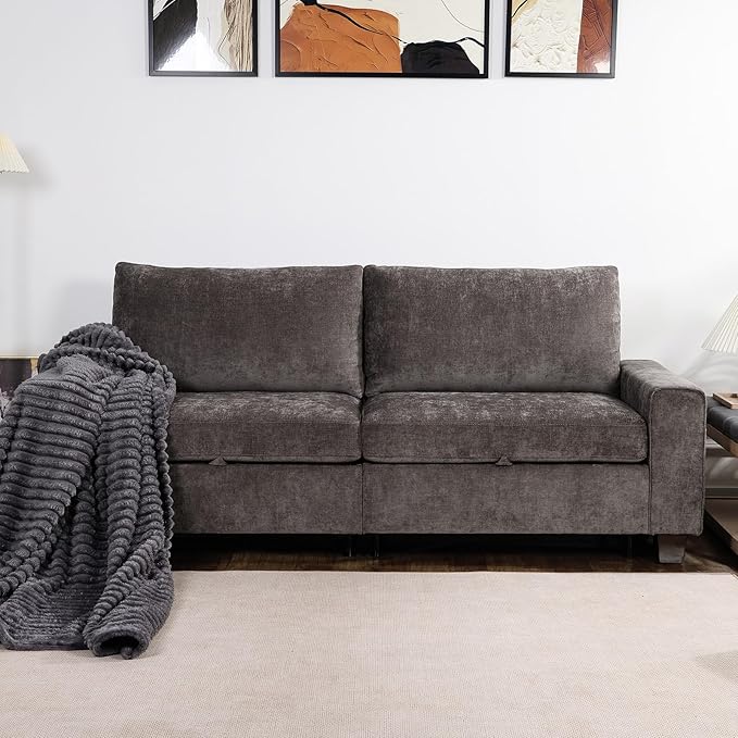 112“ Convertible Storage Sectional Sofa,L Shaped Couch