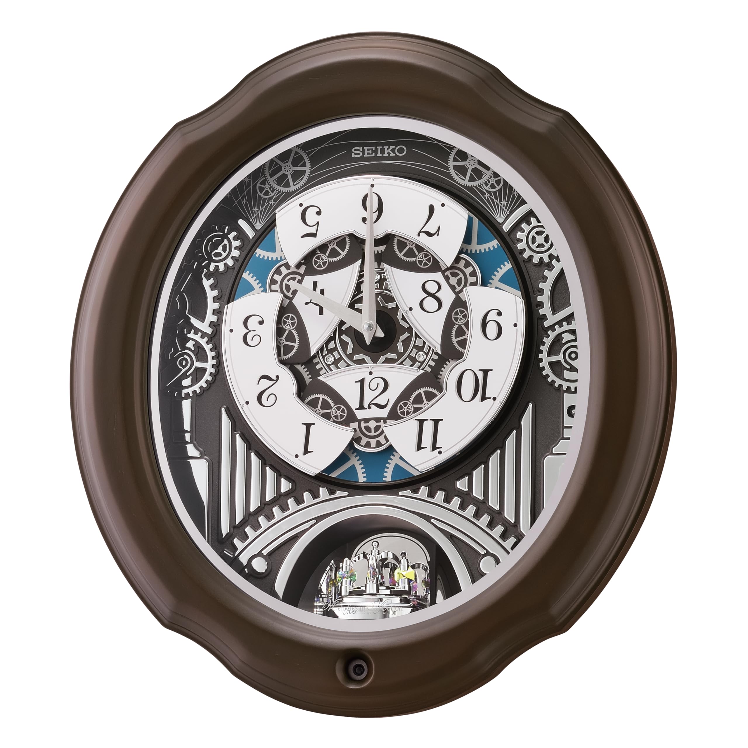 Opera Melodies in Motion - Analog Style - 19 x 17 Inch Mahogany Brown Wood Easy