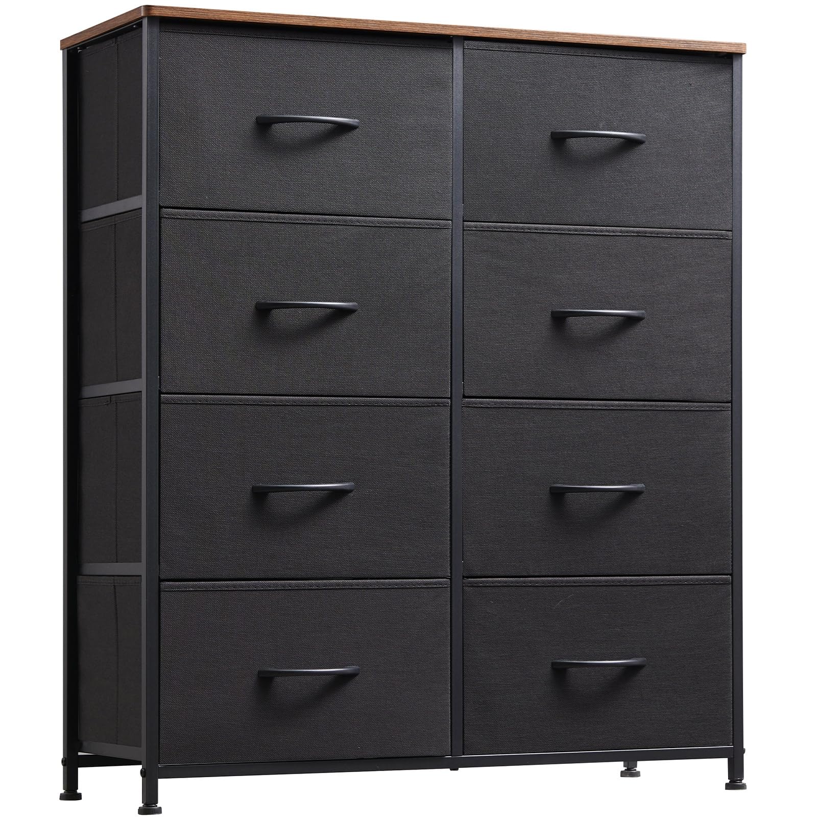 Dresser for Bedroom with 8 Drawers, 4-Tier Wide Storage Chest of Drawers