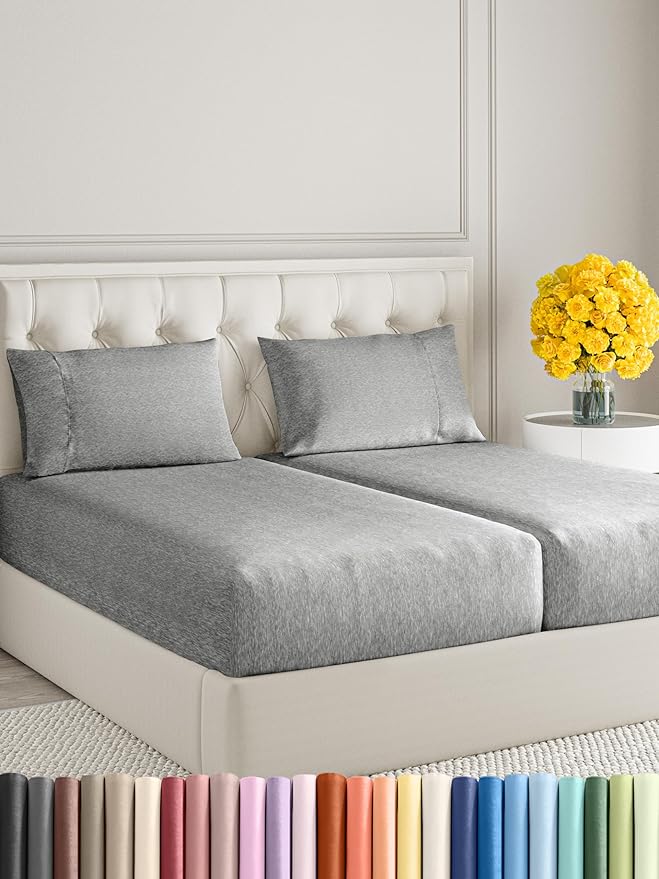 Queen Size 4 Piece Sheet Set - Comfy Breathable & Cooling Sheets