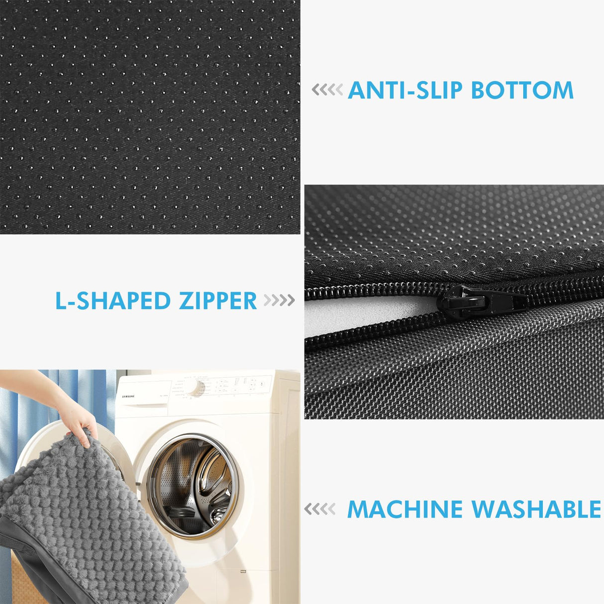 Medium Orthopedic Crate Bed for Dogs(30*20*3in)-Waterproof Dog Crate Pads- Egg