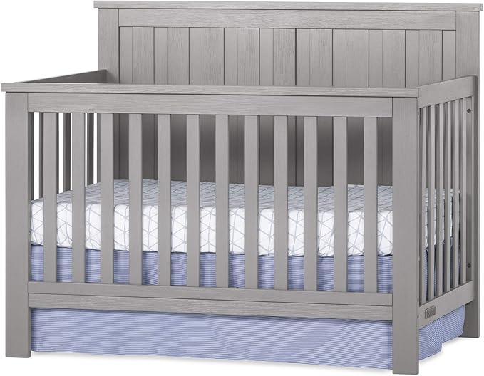 4-in-1 Convertible Crib, Baby Crib Converts to Day Bed, Toddler Bed and Full Size Bed