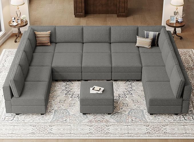 Modular Sleeper Sectional Sofa Couch Oversized U Shaped Sofa