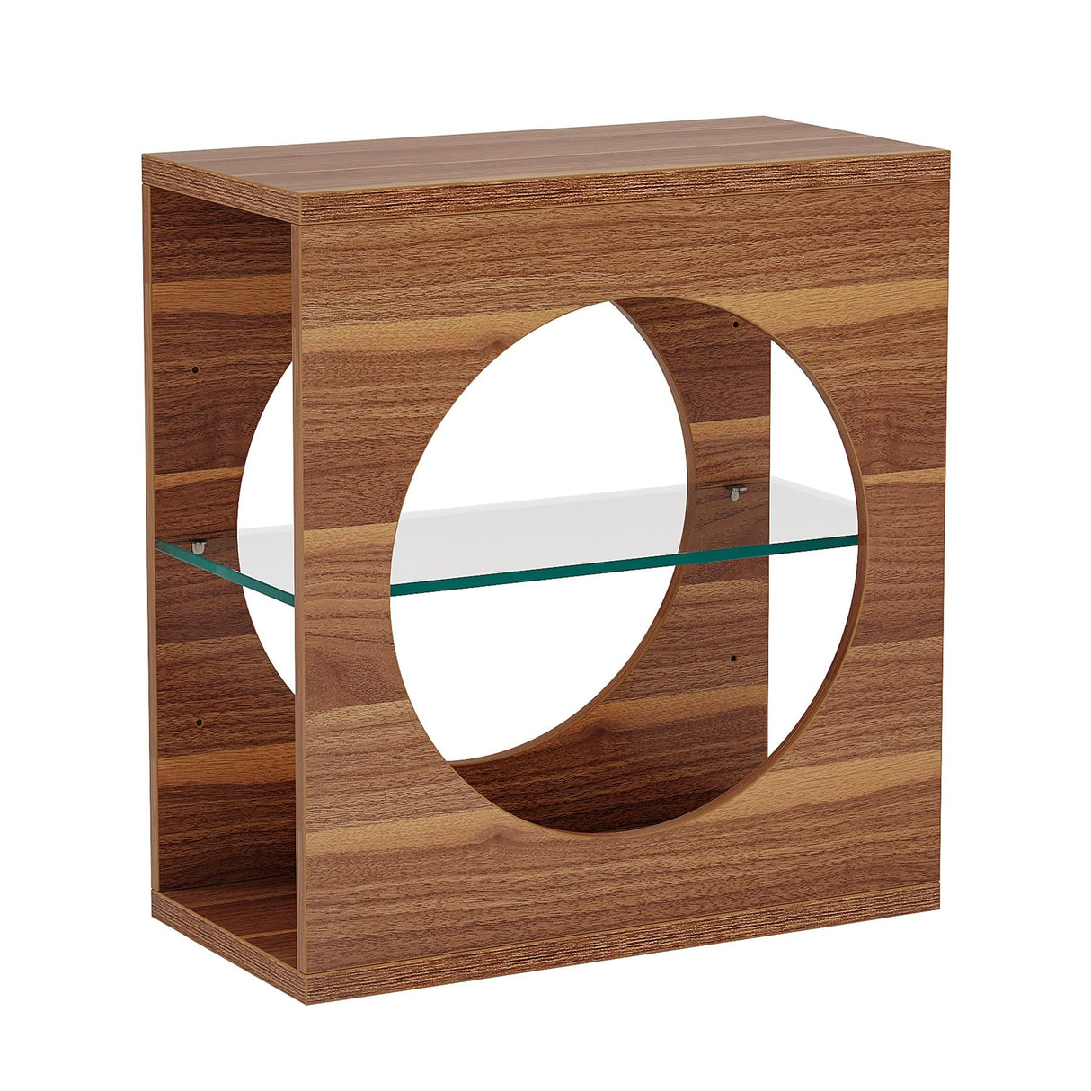 Narrow End Table for Living Room, Modern 3-Tier Side Table