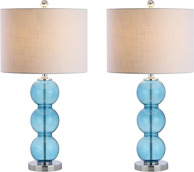 Set of 2 Table Lamps Bella 27" Glass Triple-Sphere LED Table Lamp