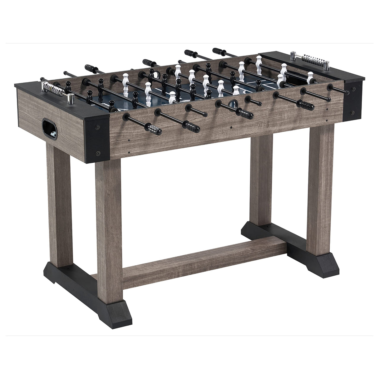 48” Charleston Foosball Gaming Table Standard Size, Durable and Stylish with Tabletop Sports Soccer Balls