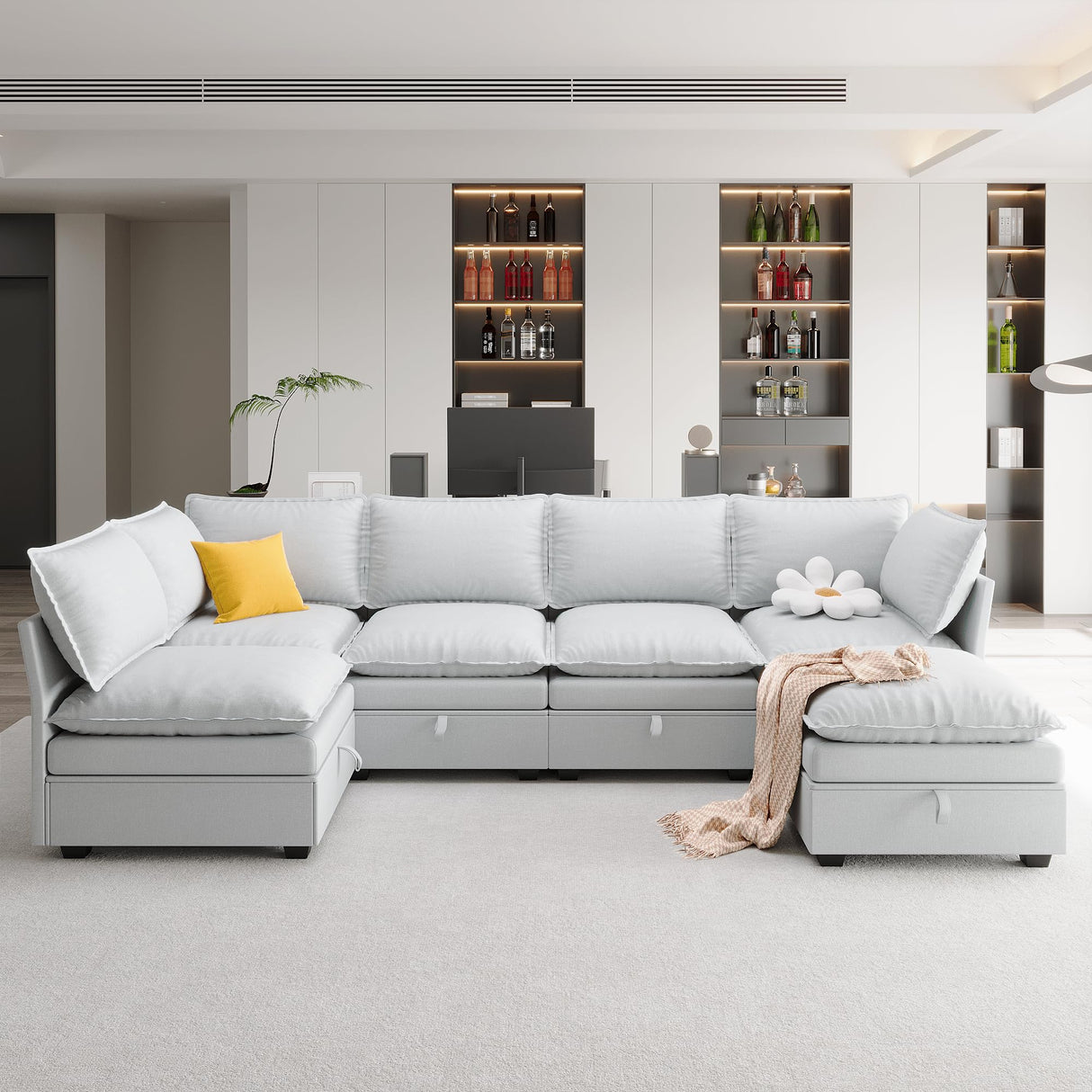 Modular Sectional Sofa Couch Set Large Sectional Couches for Living Room