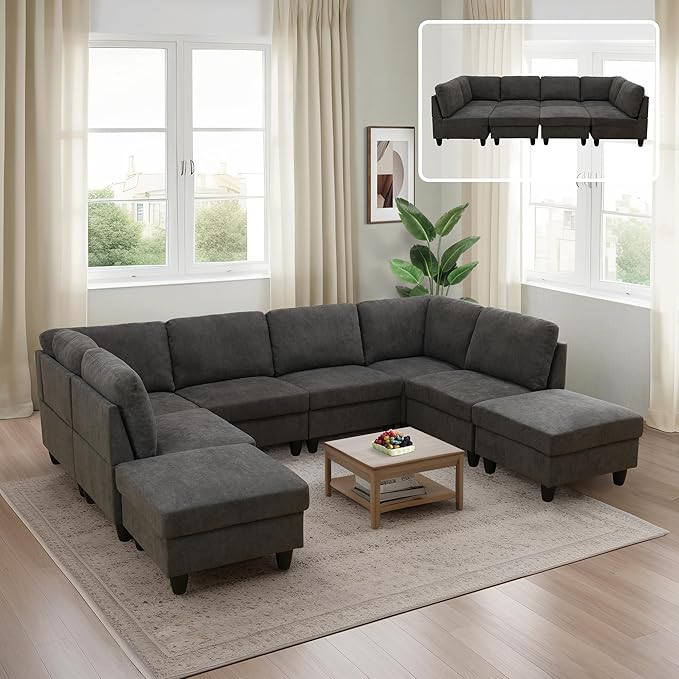 Oversized Modular Sectional Couches for Living Room