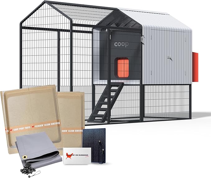 FeatherSmart Smart Chicken Coop – App-Controlled Coop with Cameras, Auto Door & Steel Run
