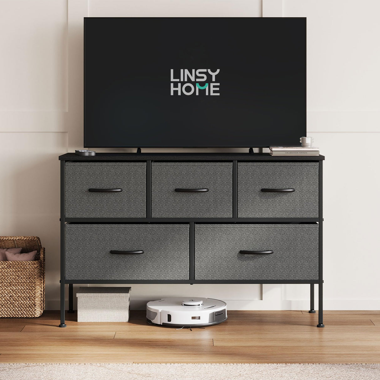 Dresser for Bedroom with 5 Drawers