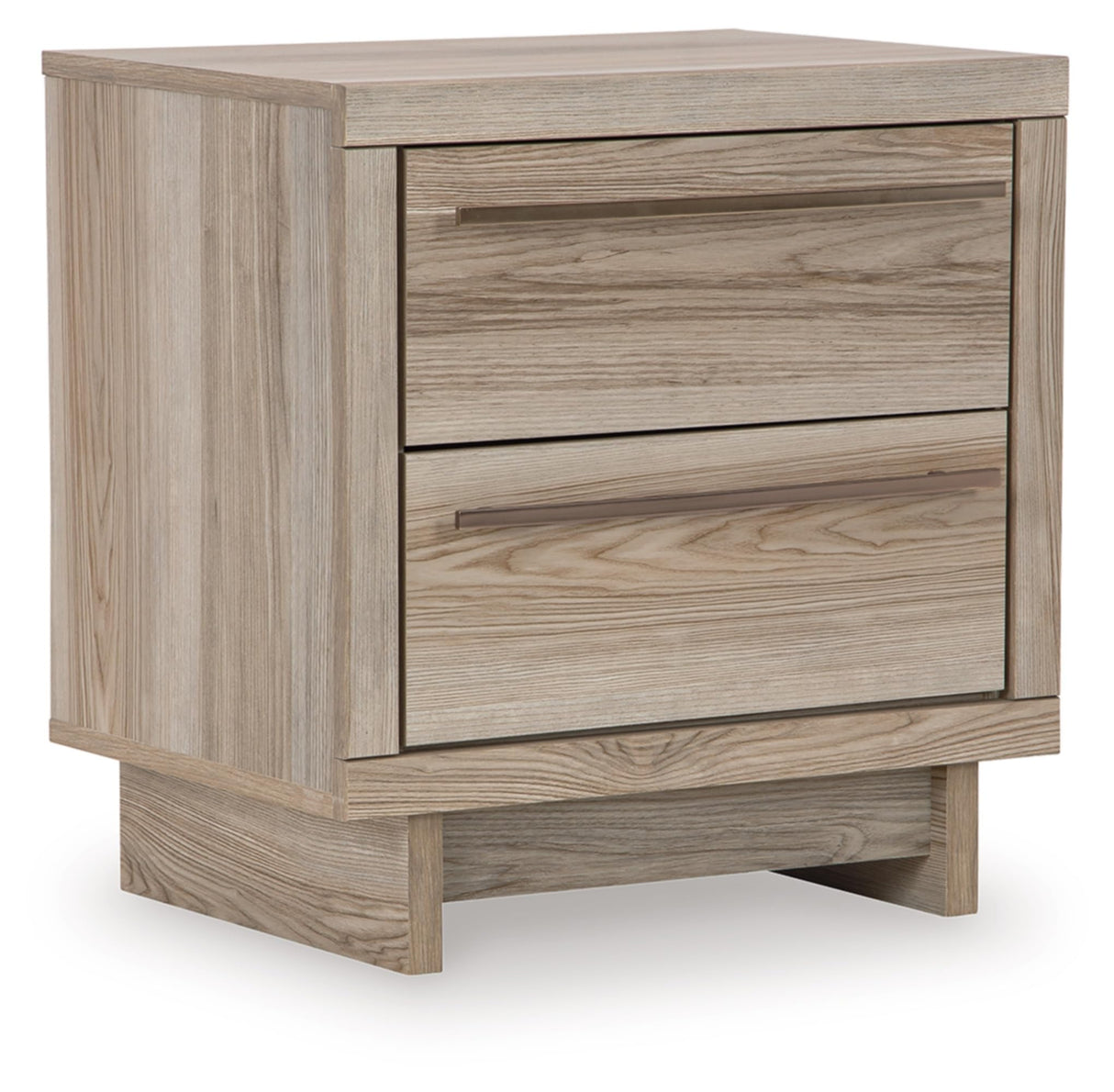 Hasbrick Casual 2 Drawer Nightstand with Wireless Charging and USB Ports, 21.93" Tall