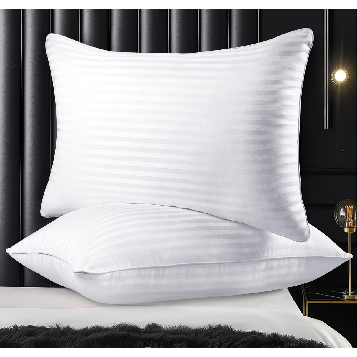 Pillows Queen Size Set of 2, Hotel Collection Bed Pillows for Sleeping