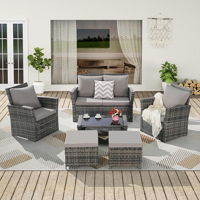 Patio Furniture Set 4 Pieces of Outdoor Furniture