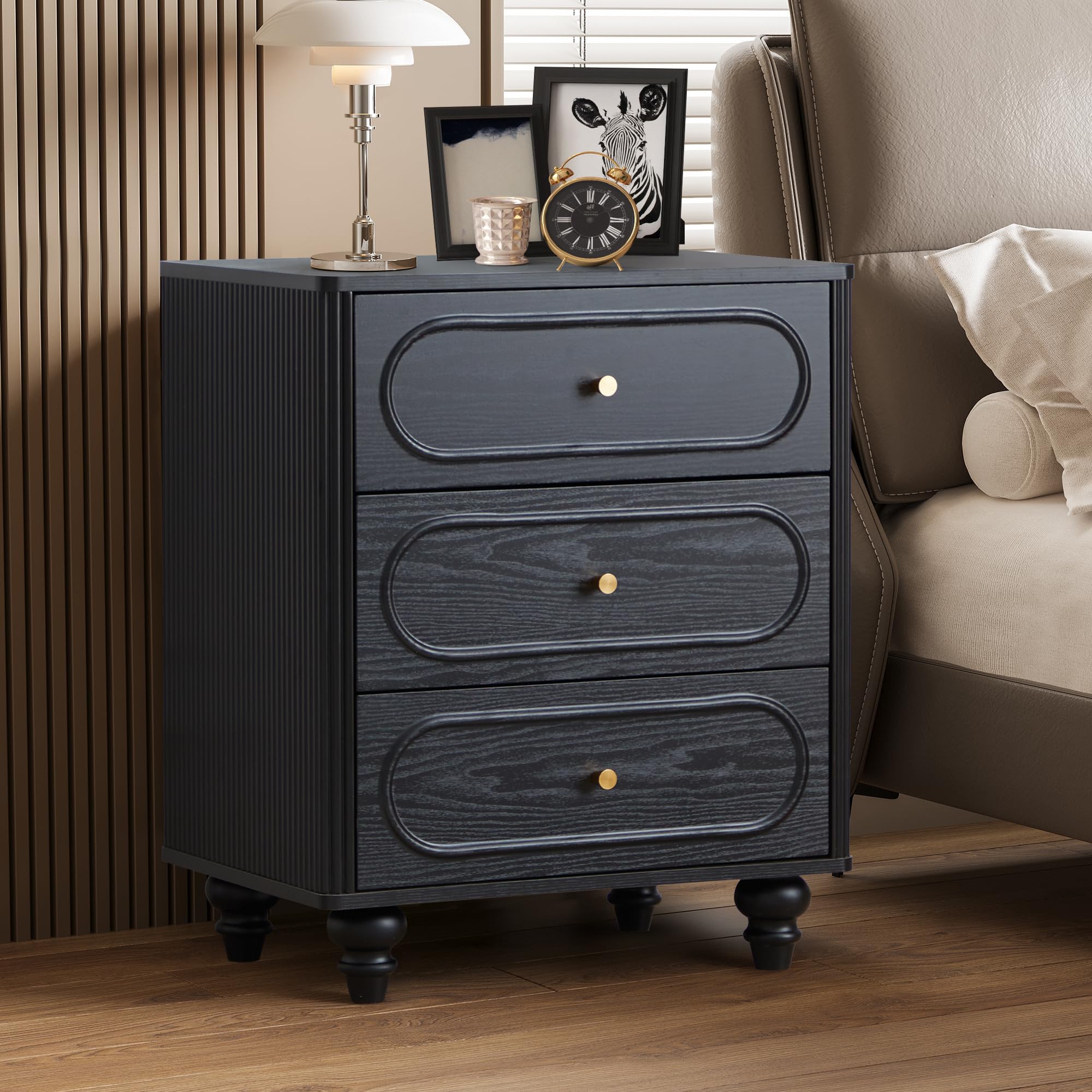 Dresser for Bedroom Set of 2, Mid Century Modern Chest of Drawers