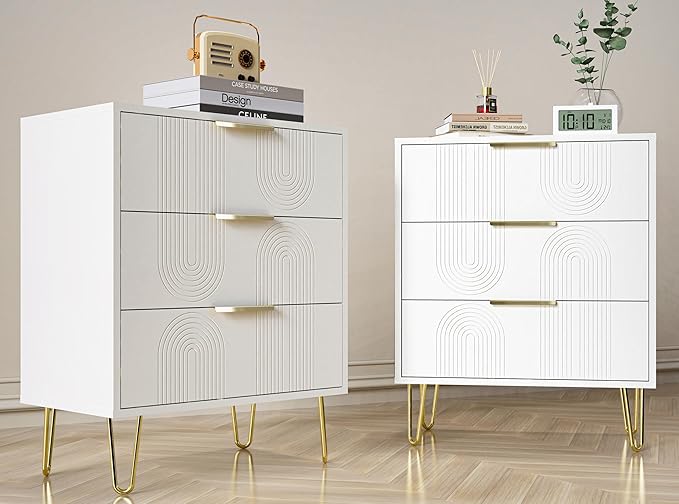 Drawer Dresser, Modern Wood Chest of Drawers, Storage Organizer Dresser for Bedroom