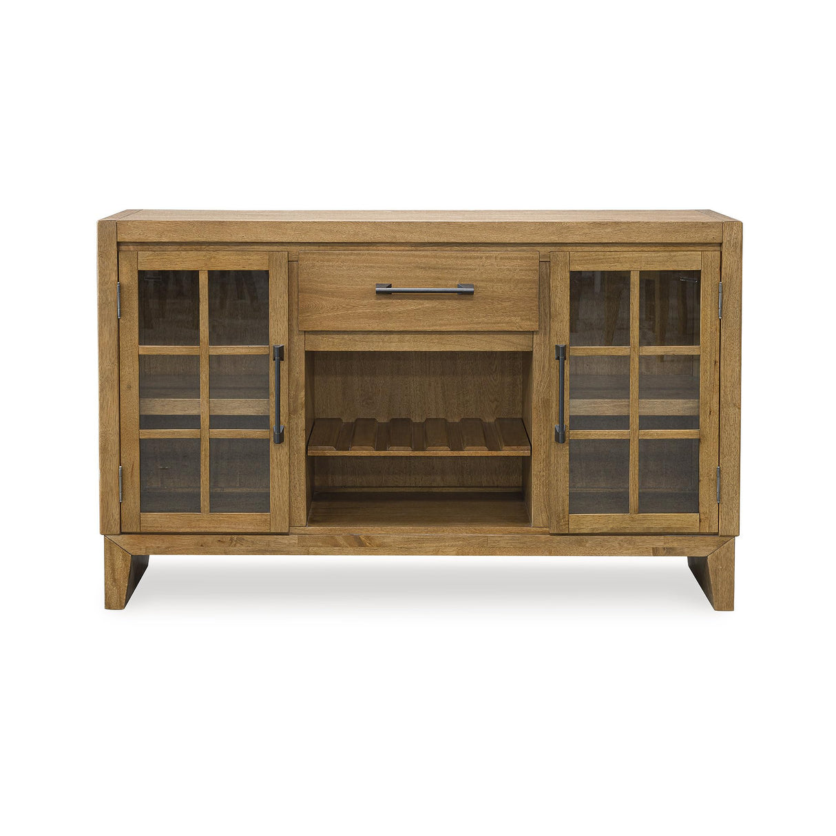 Sherbana Minimalist Dining Server with Reversible Wine Rack