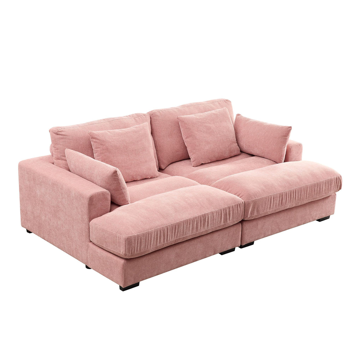 Modern Chenille Upholstered Sectional Sofas Cloud Couch