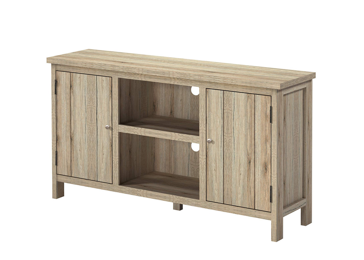 TV1817 Modern Wood Stand with Cabinet Doors for TV's up to 60" Living Room