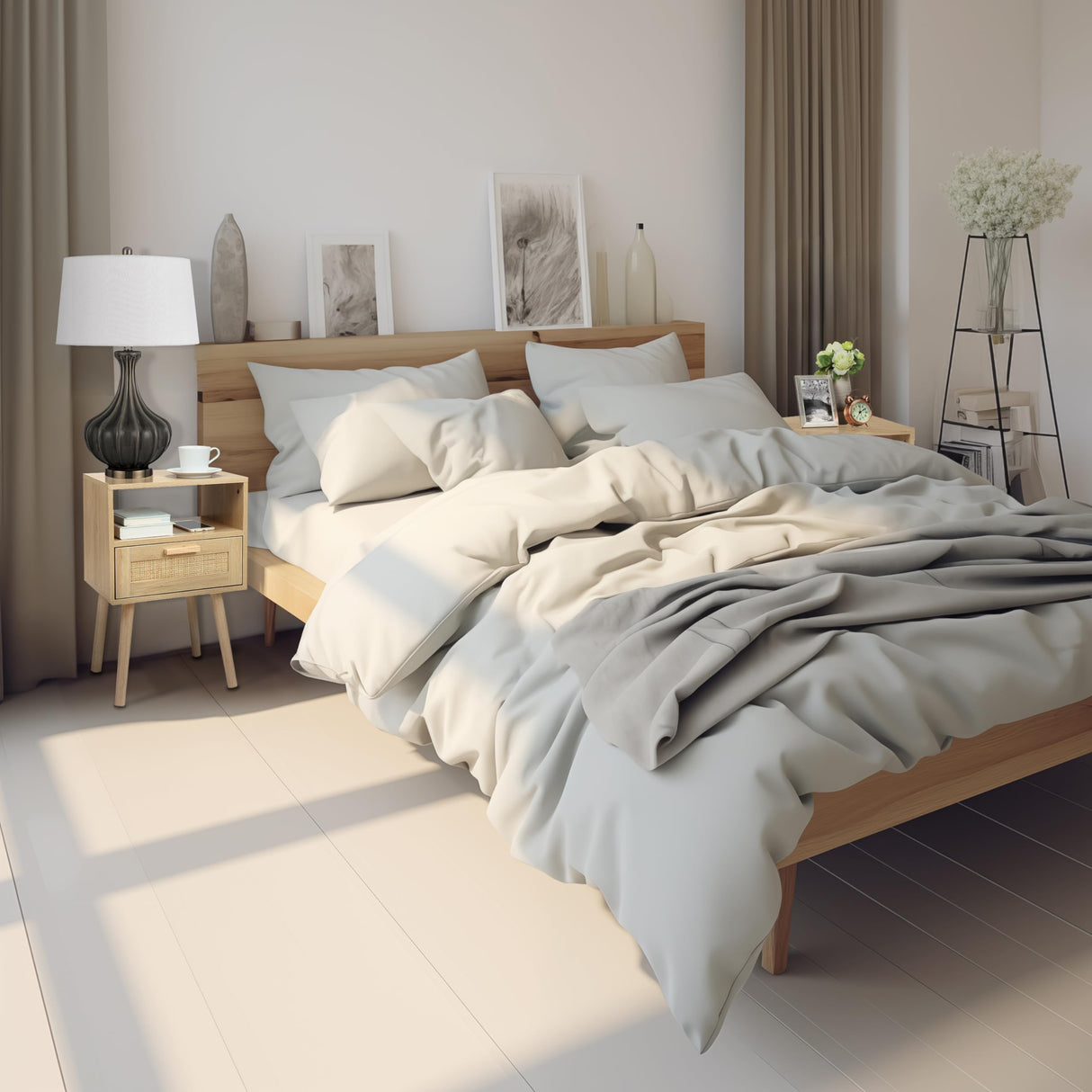 Nightstands Set of 2, End Table, Nightstand, Side Table