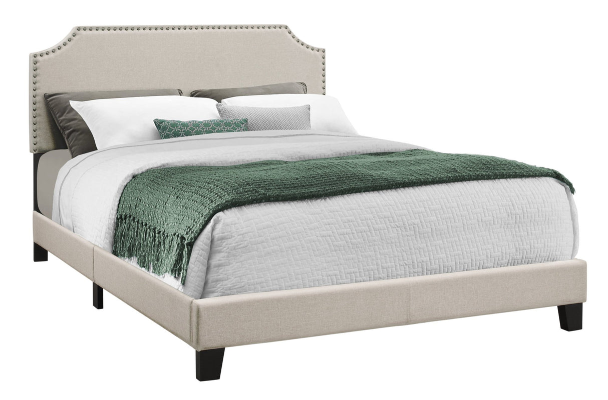 Bed Frames, Queen, Beige