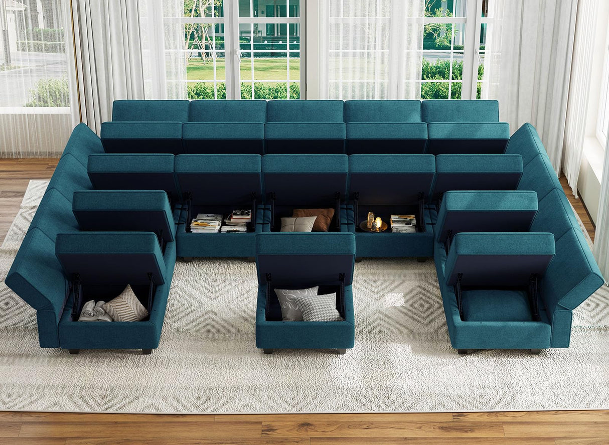 Modular Sleeper Sectional Sofa Couch Oversized U Shaped Sofa