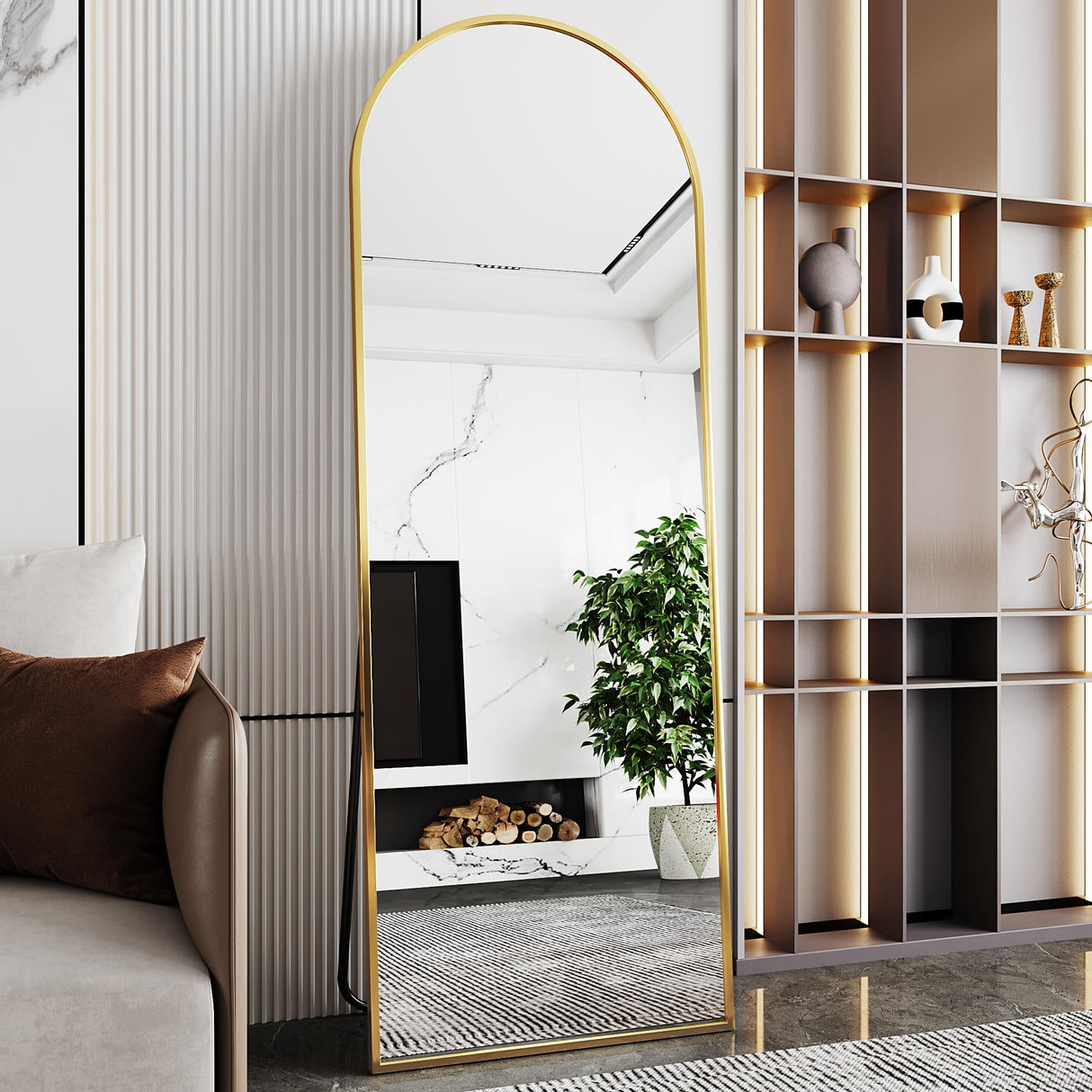 Arch Mirror Full Length,Gold Mirror Full Length Standing Mirror Full