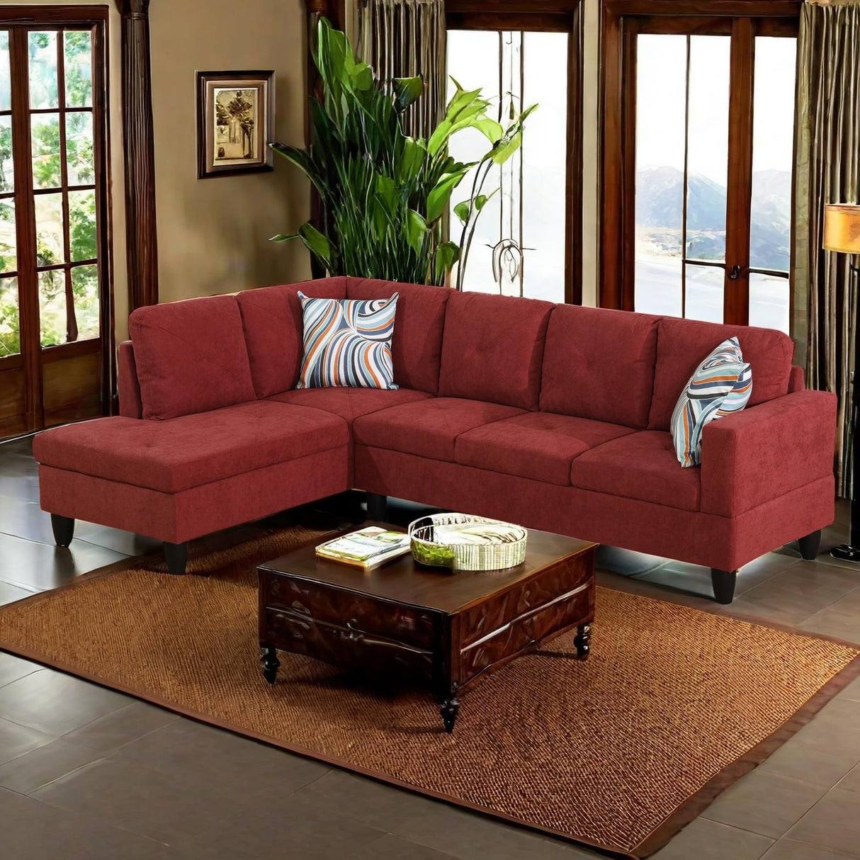 Sectional Couches for Living Room 2-Piece Modern Couch