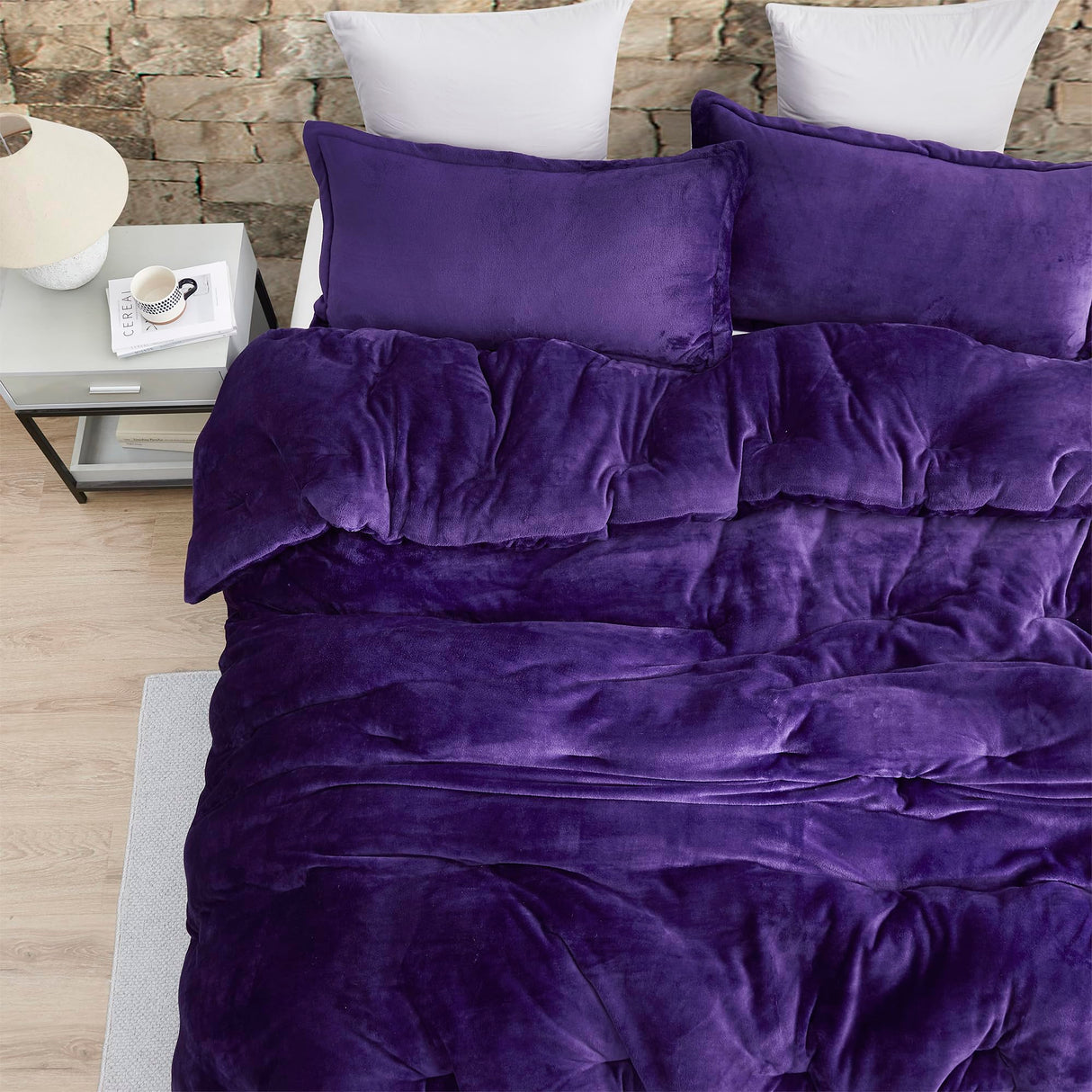 Than Thick - Coma Inducer® Alaskan King Comforter Set - Standard Plush Filling - Parachute Purple