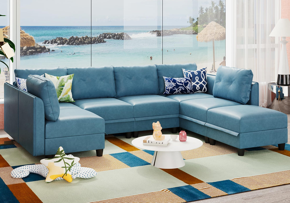 Modular Sectional Sofa, Convertible U Shaped Sectional
