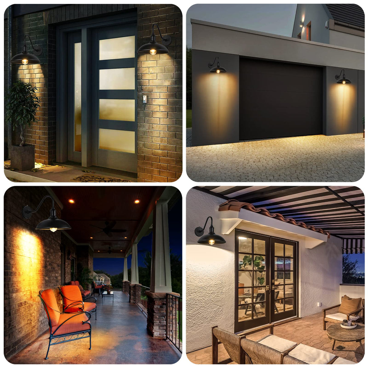 Outdoor Barn Light Fixtures - Dusk to Dawn Exterior Farmhouse Lighting for House