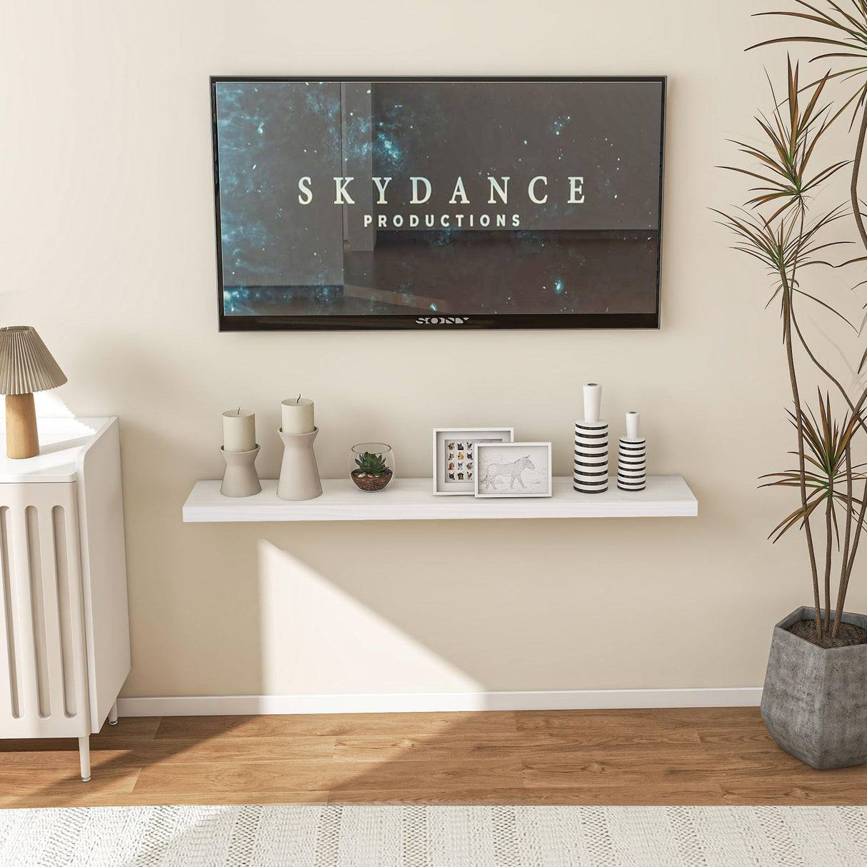 Floating Shelves 24 Inches and 48 Inches Bundle - 8 Inch Deep Rustic Premium