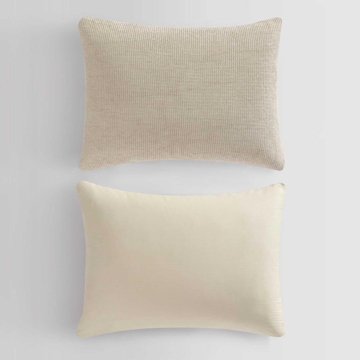 Super Soft Bedding with Modern Microwaffle Design, Casual Bed Essentials, Oeko-Tex Certified (Microwaffle Beige, King)